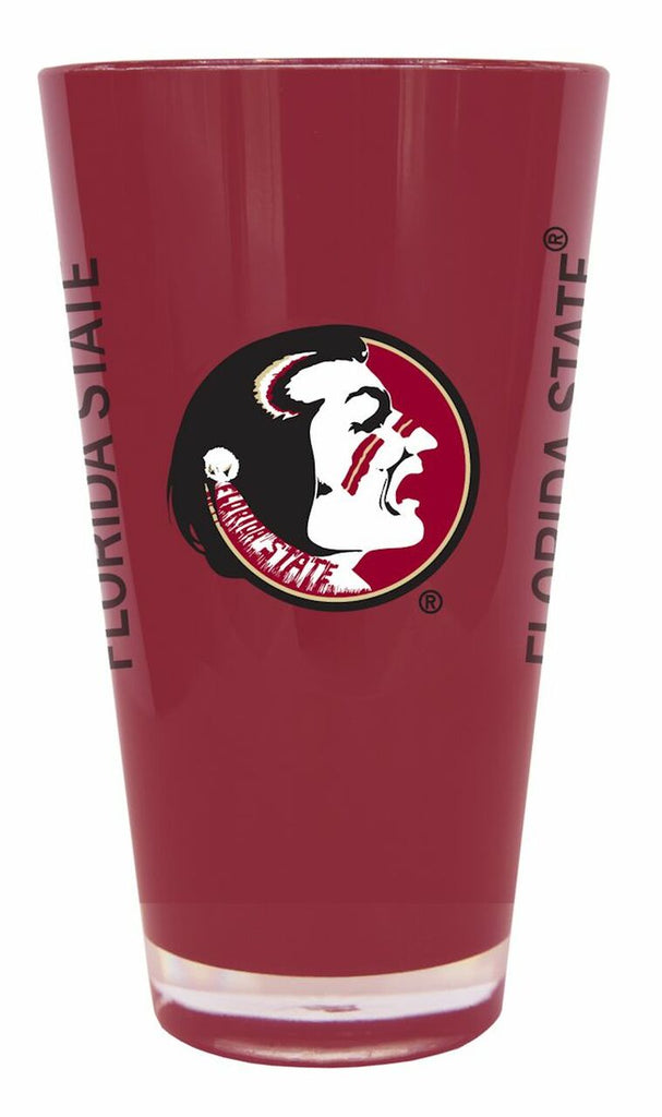 Florida State Seminoles Glass 20oz Pint Plastic Insulated 