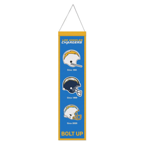 Los Angeles Chargers Banner Wool 8x32 Heritage Evolution Design