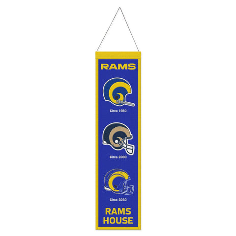 Los Angeles Rams Banner Wool 8x32 Heritage Evolution Design
