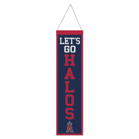 Los Angeles Angels Banner Wool 8x32 Heritage Slogan Design Special Order
