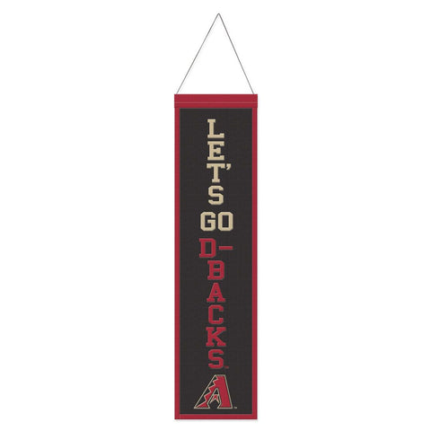 Arizona Diamondbacks Banner Wool 8x32 Heritage Slogan Design Special Order