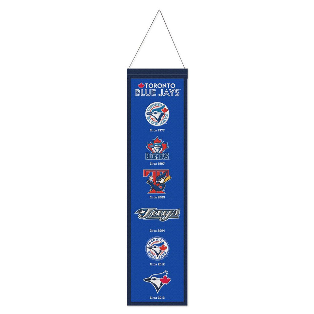 Toronto Blue Jays Banner Wool 8x32 Heritage Evolution Design Special Order