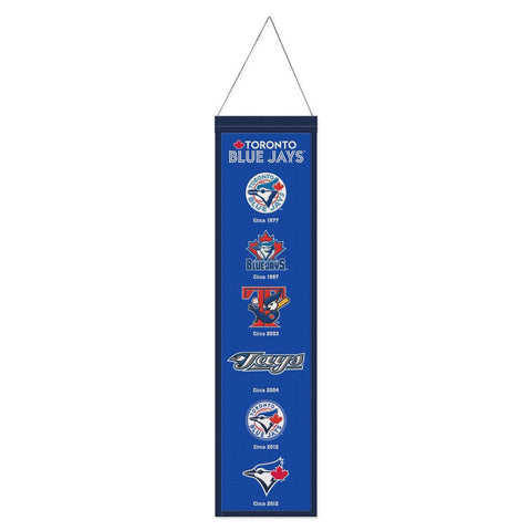 Toronto Blue Jays Banner Wool 8x32 Heritage Evolution Design Special Order