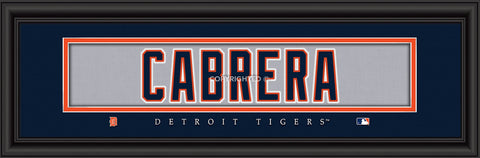 Detroit Tigers Miguel Cabrera Print Signature 8"x24"