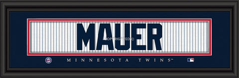 Minnesota Twins Print 8x24 Signature Style Joe Mauer
