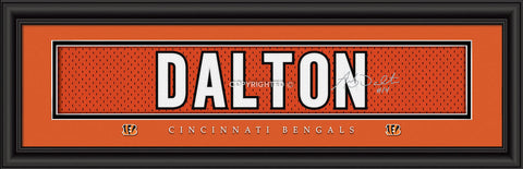Cincinnati Bengals Andy Dalton Print Signature 8"x24"