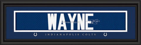 Indianapolis Colts Print 8x24 Signature Style Reggie Wayne