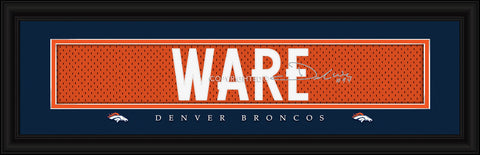 Denver Broncos DeMarcus Ware Print Signature 8"x24"