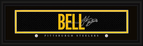 Pittsburgh Steelers Le'Veon Bell Print Signature 8"x24"
