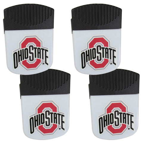 Ohio State Buckeyes   Chip Clip Magnet with Bottle Opener 4 pack 