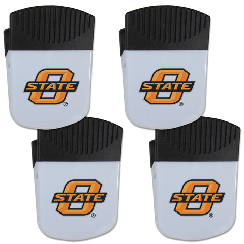 Oklahoma State Cowboys   Chip Clip Magnet with Bottle Opener 4 pack 