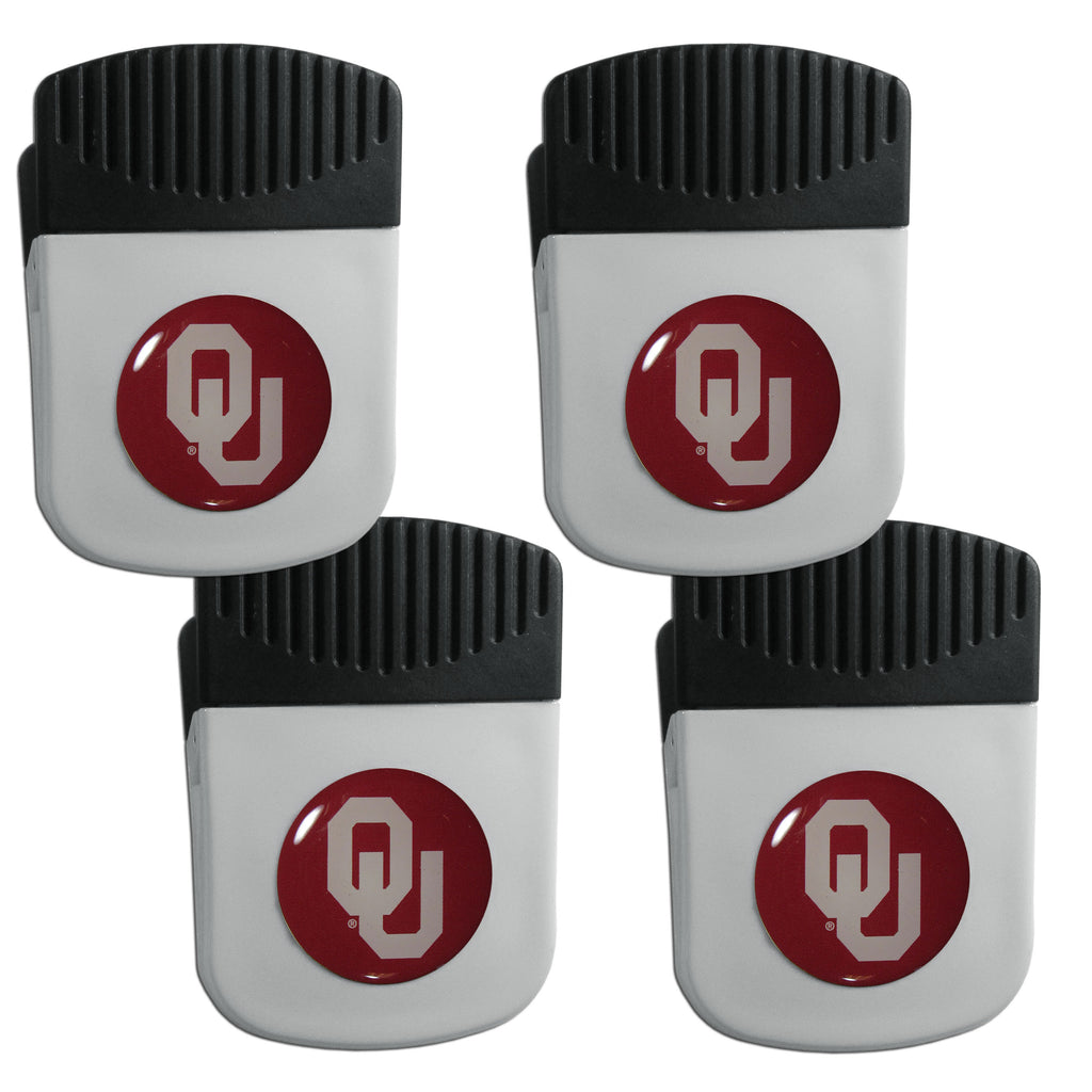 Oklahoma Sooners   Clip Magnet with Bottle Opener 4 pack 