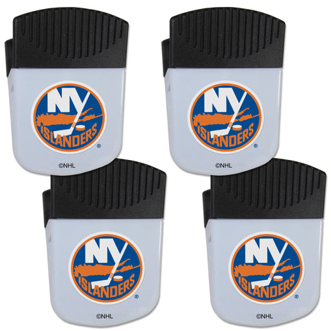 New York Islanders   Chip Clip Magnet with Bottle Opener 4 pack 