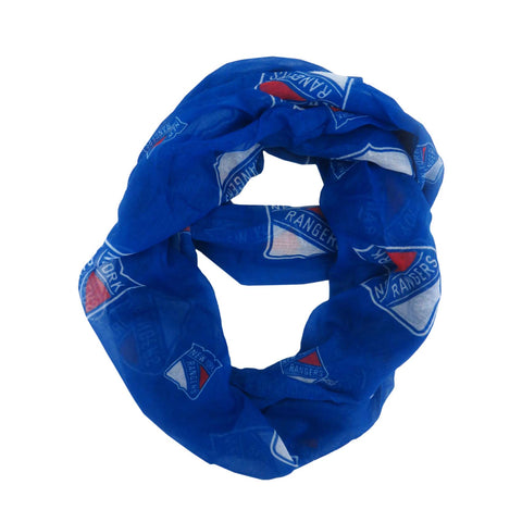 New York Rangers Sheer Infinity Scarf - Std