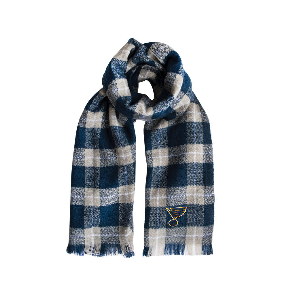 St. Louis Blues Plaid Blanket -  Scarf
