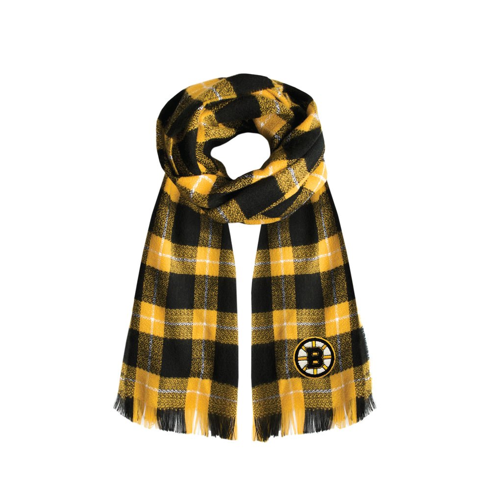 Boston Bruins Plaid Blanket -  Scarf