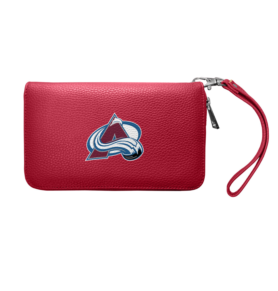 Colorado Avalanche Zip Organizer Wallet Pebble - Dark Red