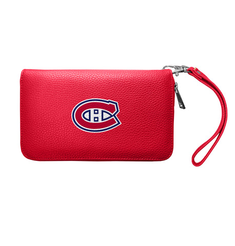 Montreal Canadiens Zip Organizer Wallet Pebble - Light Red