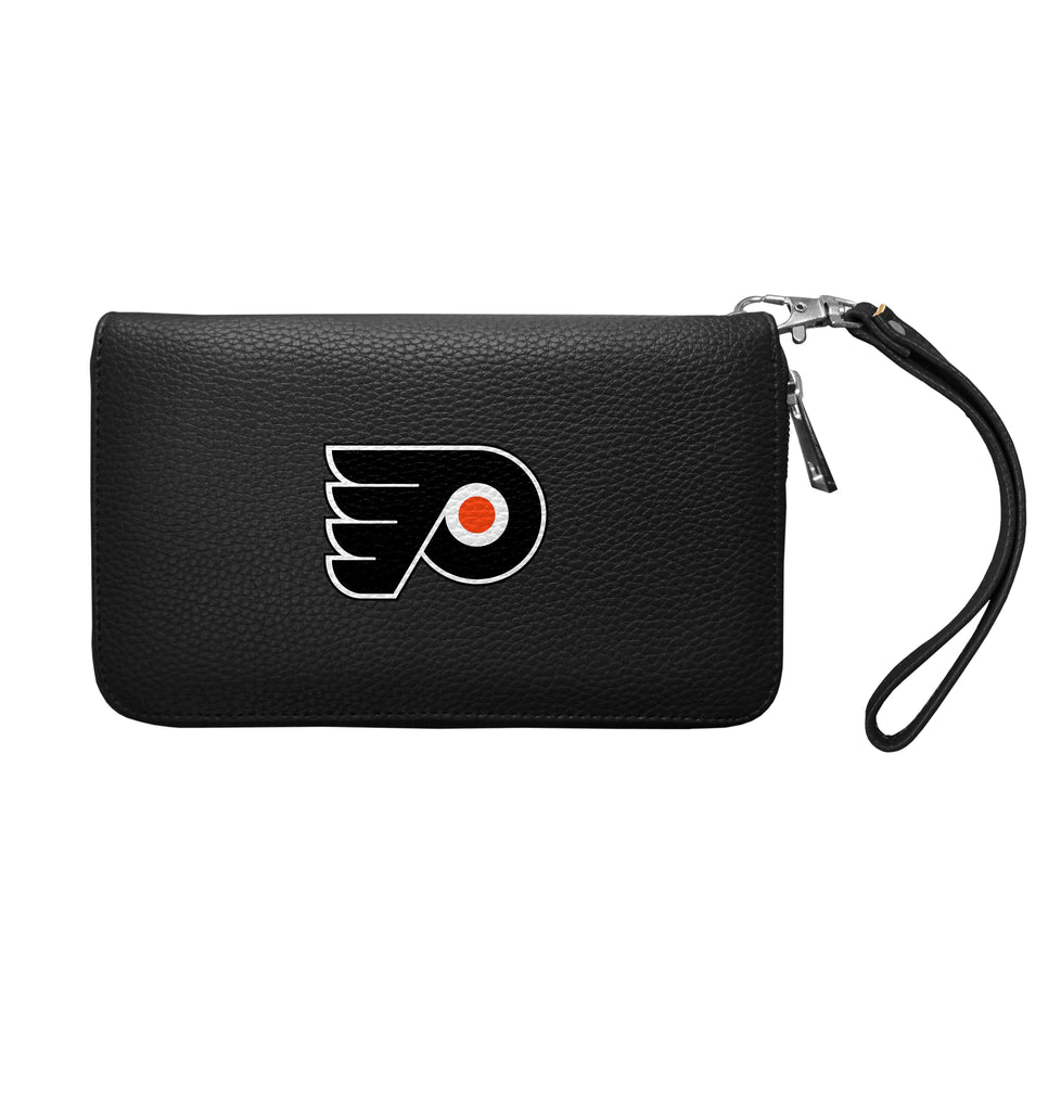 Philadelphia Flyers Zip Organizer Wallet Pebble - Black