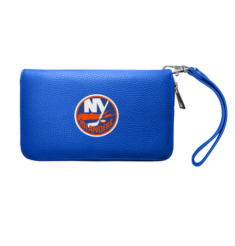 New York Islanders Zip Organizer Wallet Pebble - Royal