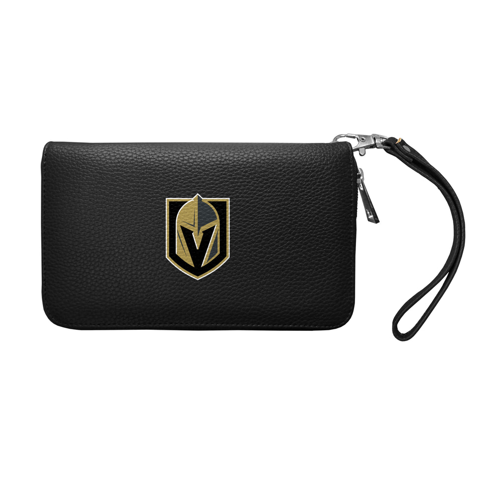 Las Vegas Golden Knights Zip Organizer Wallet Pebble - Black
