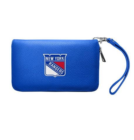 New York Rangers Zip Organizer Wallet Pebble - Royal