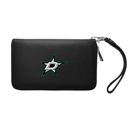 Dallas Stars Zip Organizer Wallet Pebble - Black
