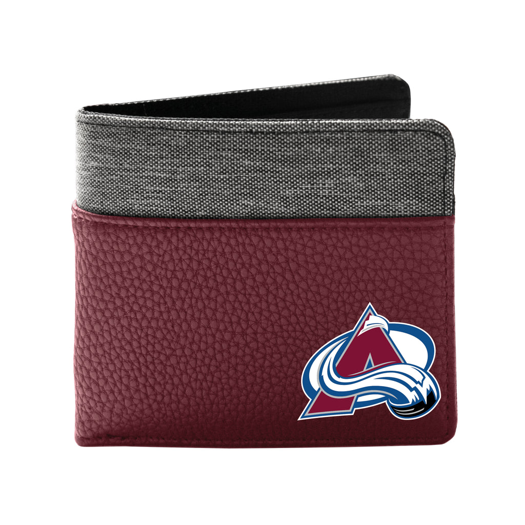 Colorado Avalanche Pebble Bifold Wallet - Maroon