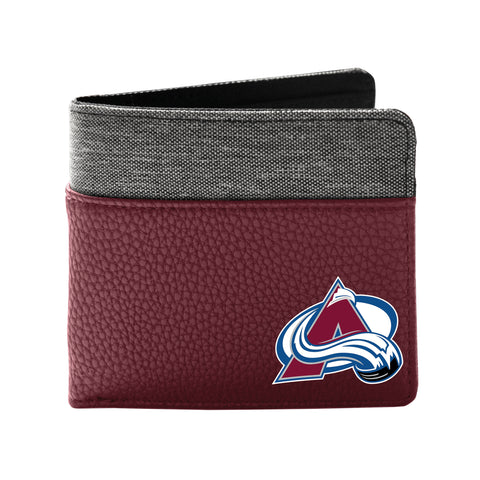 Colorado Avalanche Pebble Bifold Wallet - Maroon