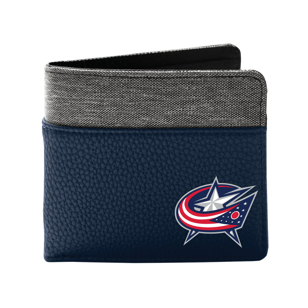 Columbus Blue Jackets Pebble Bifold Wallet - NAVY