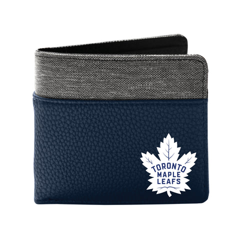 Toronto Maple Leafs Pebble Bifold Wallet - NAVY