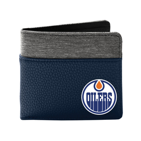 Edmonton Oilers Pebble Bifold Wallet - NAVY