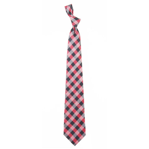  Arkansas Razorbacks Check Style Neck Tie