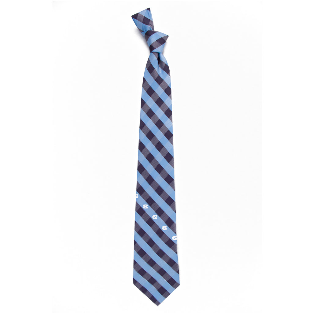  North Carolina Tar Heels Check Style Neck Tie