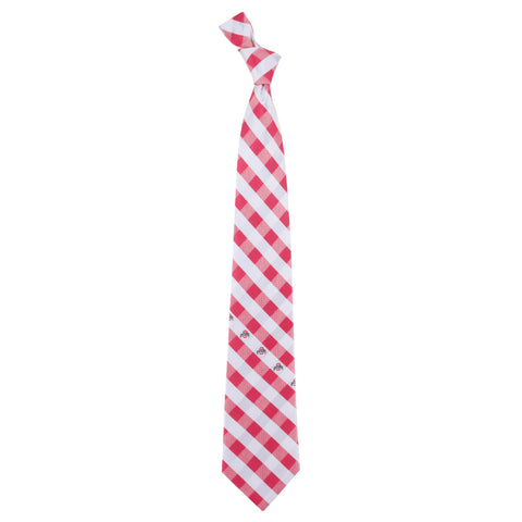  Ohio State Buckeyes Check Style Neck Tie