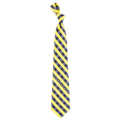  Navy Midshipmen Check Style Neck Tie