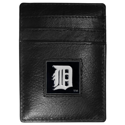 Detroit Tigers Wallet Leather Money Clip Card Holder CO