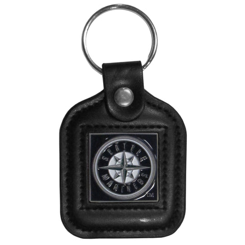 Seattle Mariners Key Ring Square Leather 