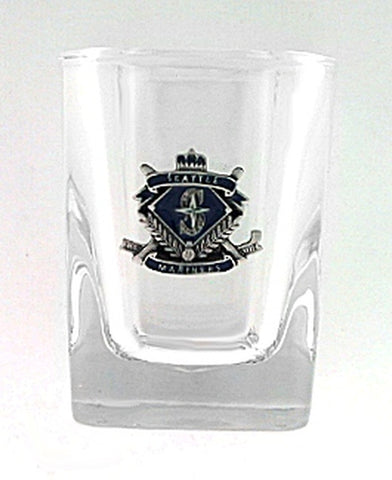 Seattle Mariners Glass Shot Square 
