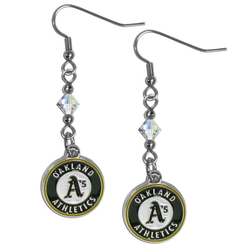 Oakland Athletics Earrings Fish Hook Post Style 