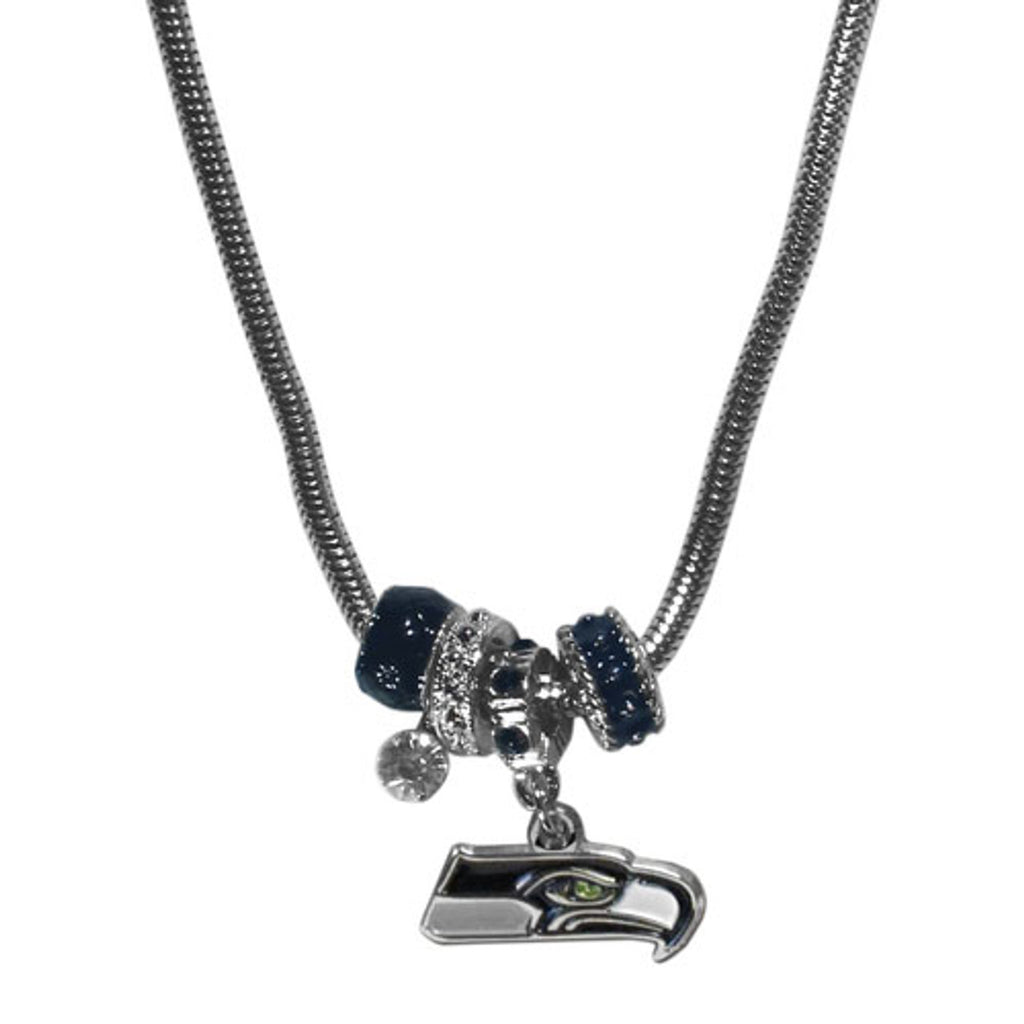 Seattle Seahawks Euro Bead Necklace Special Order