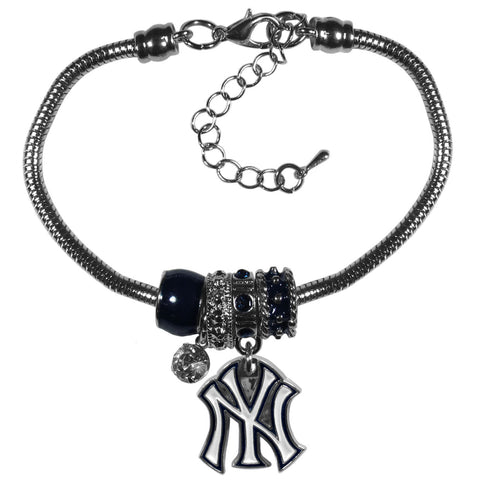 New York Yankees Bracelet Euro Bead Style 