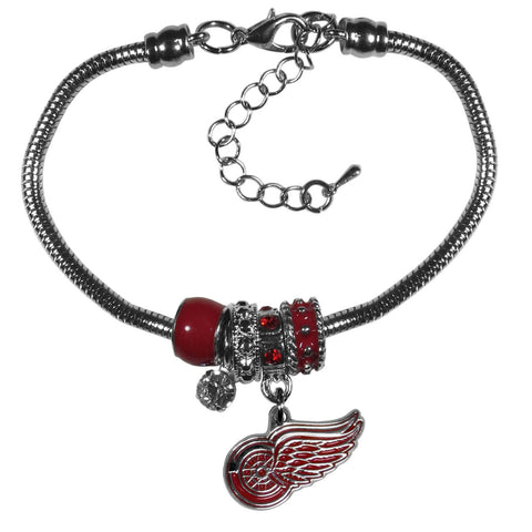 Detroit Red Wings Bracelet Euro Bead