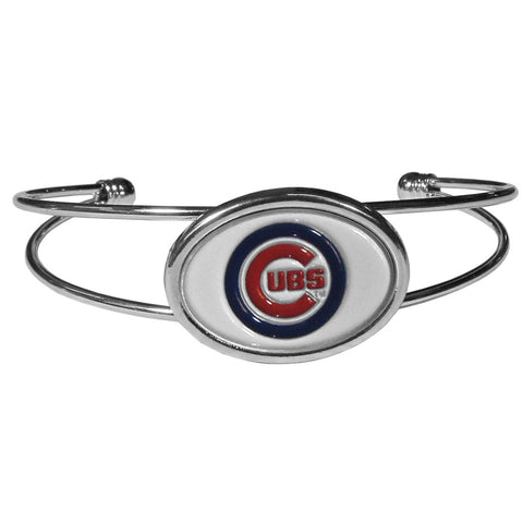 Chicago Cubs Bracelet Double Bar Cuff 