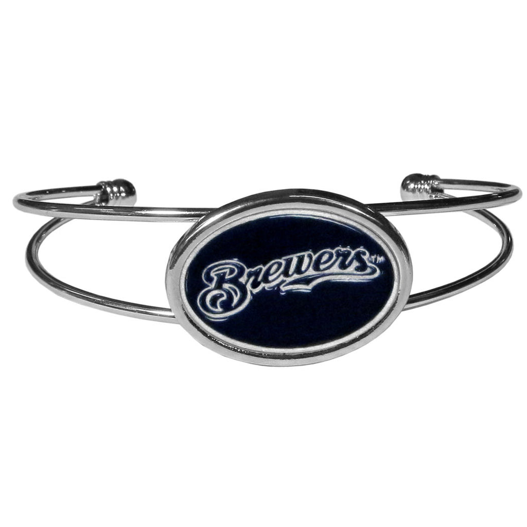 Milwaukee Brewers Bracelet Double Bar Cuff 