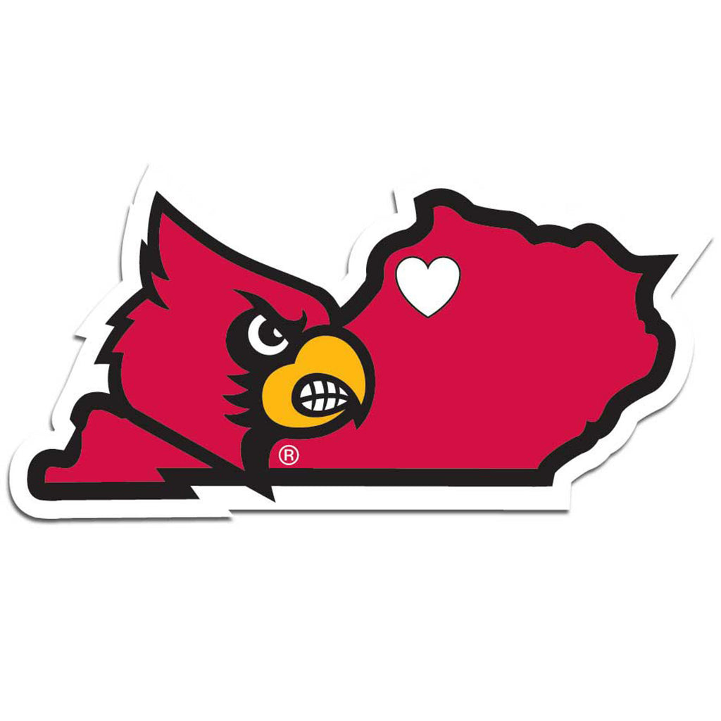 Louisville Cardinals Decal Home State Pride Style Special Order