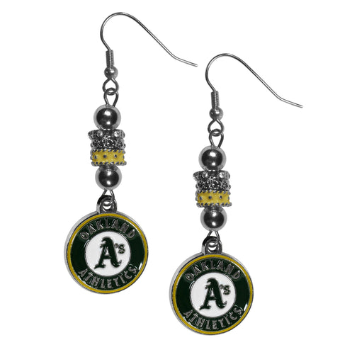 Oakland Athletics Earrings Fish Hook Post Euro Style 