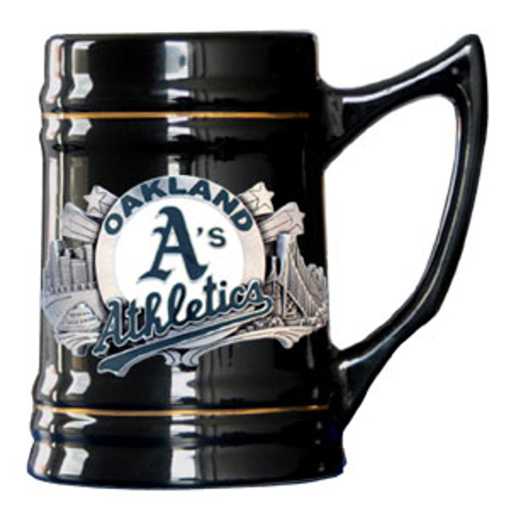 Oakland Athletics Stein 18oz Black CO