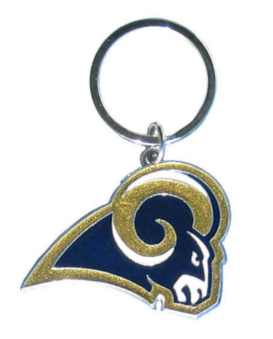 Los Angeles Rams Chrome Logo Cut Keychain Special Order