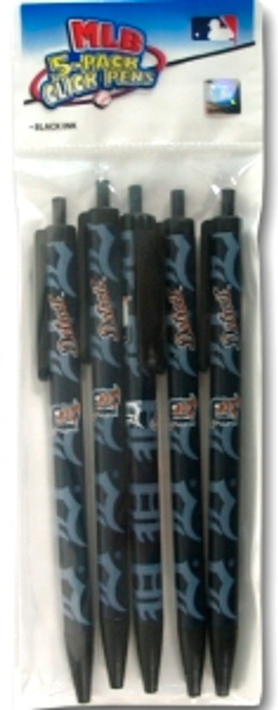 Detroit Tigers Pens Click Style 5 Pack Alternate